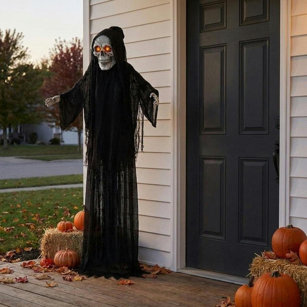 Garden Greatness 6ft Reggie Reaper Animated Halloween Decor