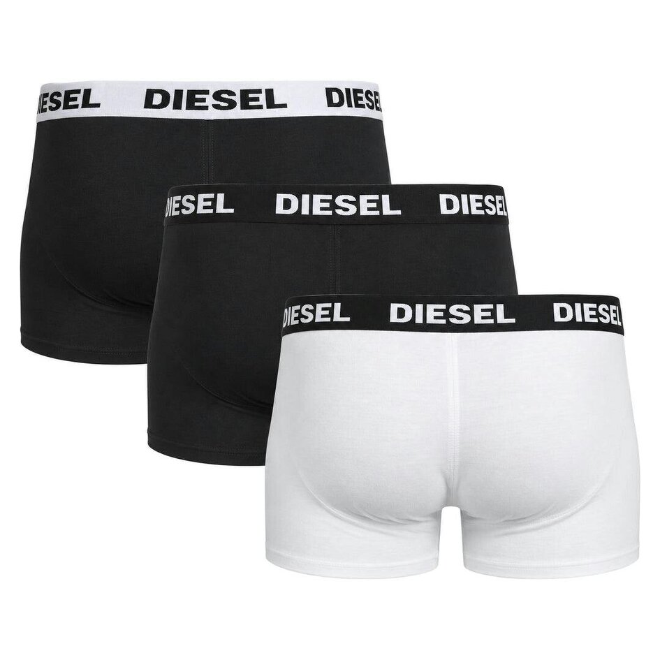 Diesel UMBX-Shawn-Out Boxers Black & White Men's 3 Pack Boxer Shorts