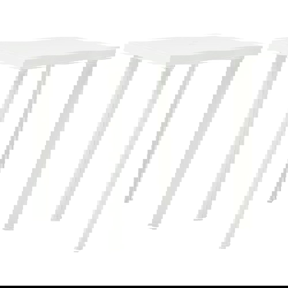 Berkfield Garden Table White 80x75x72 cm Plastic
