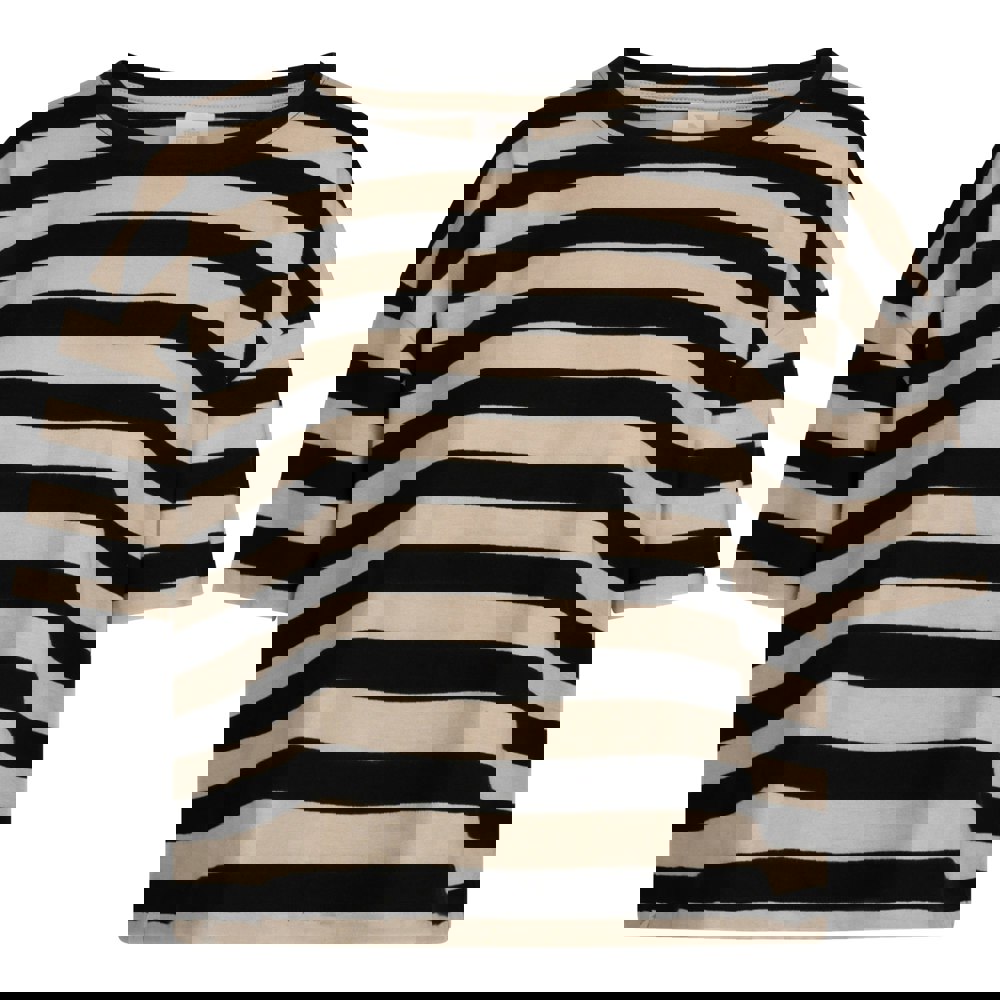 Trespass Womens/Ladies Donna Striped Boxy T-Shirt - Black