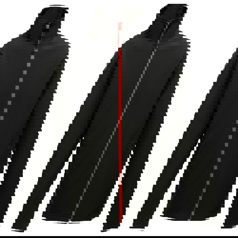 Regatta Standout Men's Ablaze Printable Soft Shell Jacket - Black/Classic Red