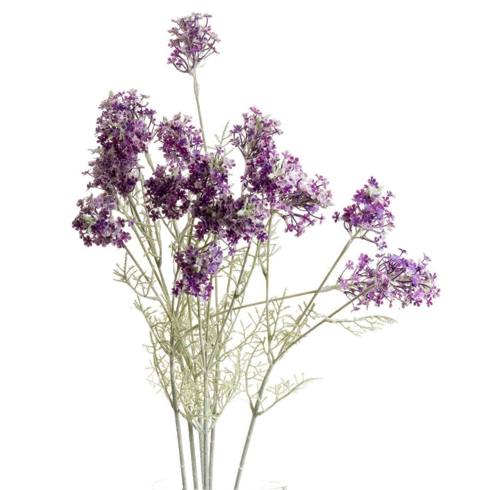 Wyld Haus Set of 3 Artificial Flowers Purple Meadow Flower Stems