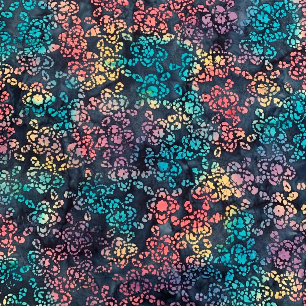 Minerva Cotton Batik Dressmaking & Quilting Fabric per metre, 110cm / 43" Wide - Teal