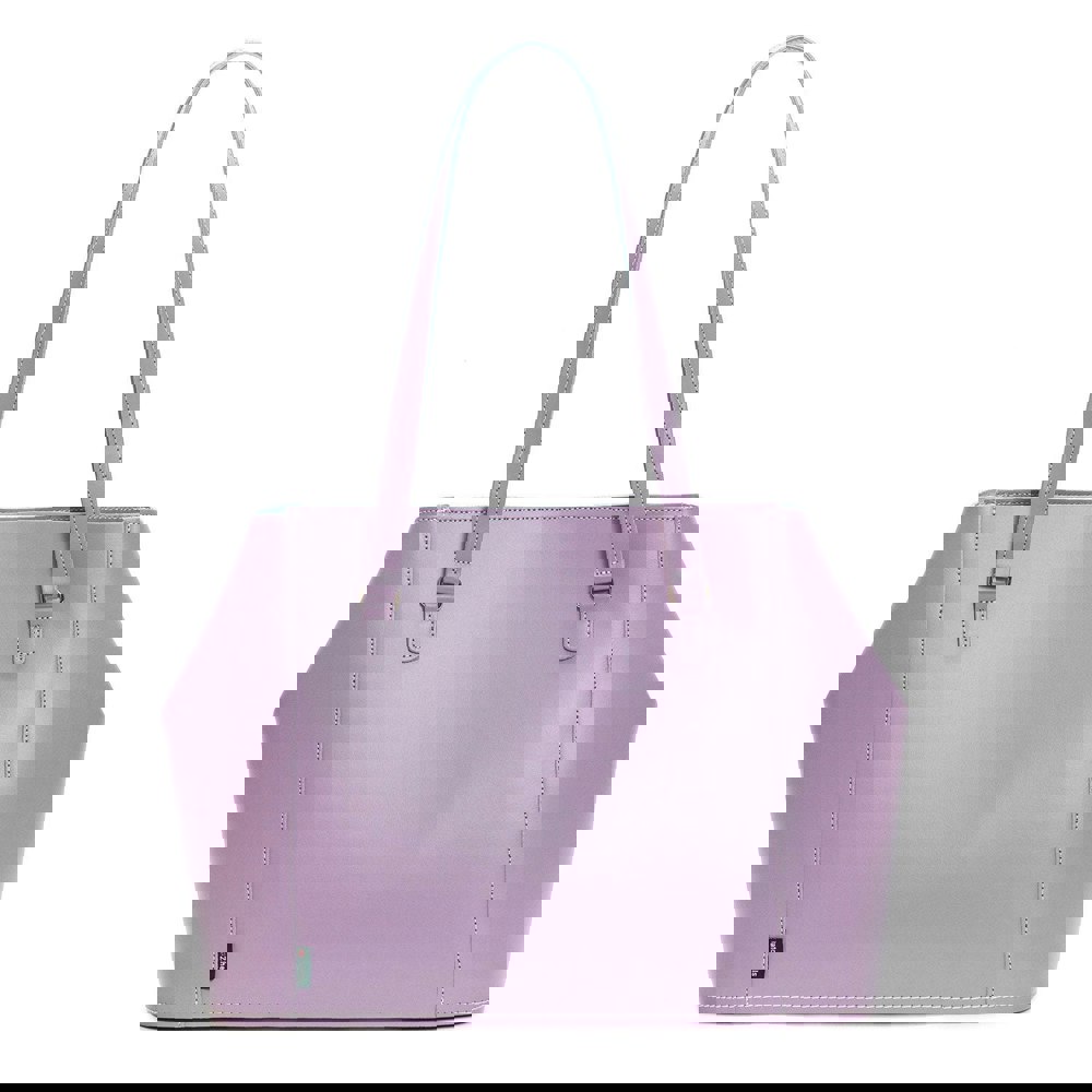 Pastel Violet Leather Tote Bag - Tote - Zatchels