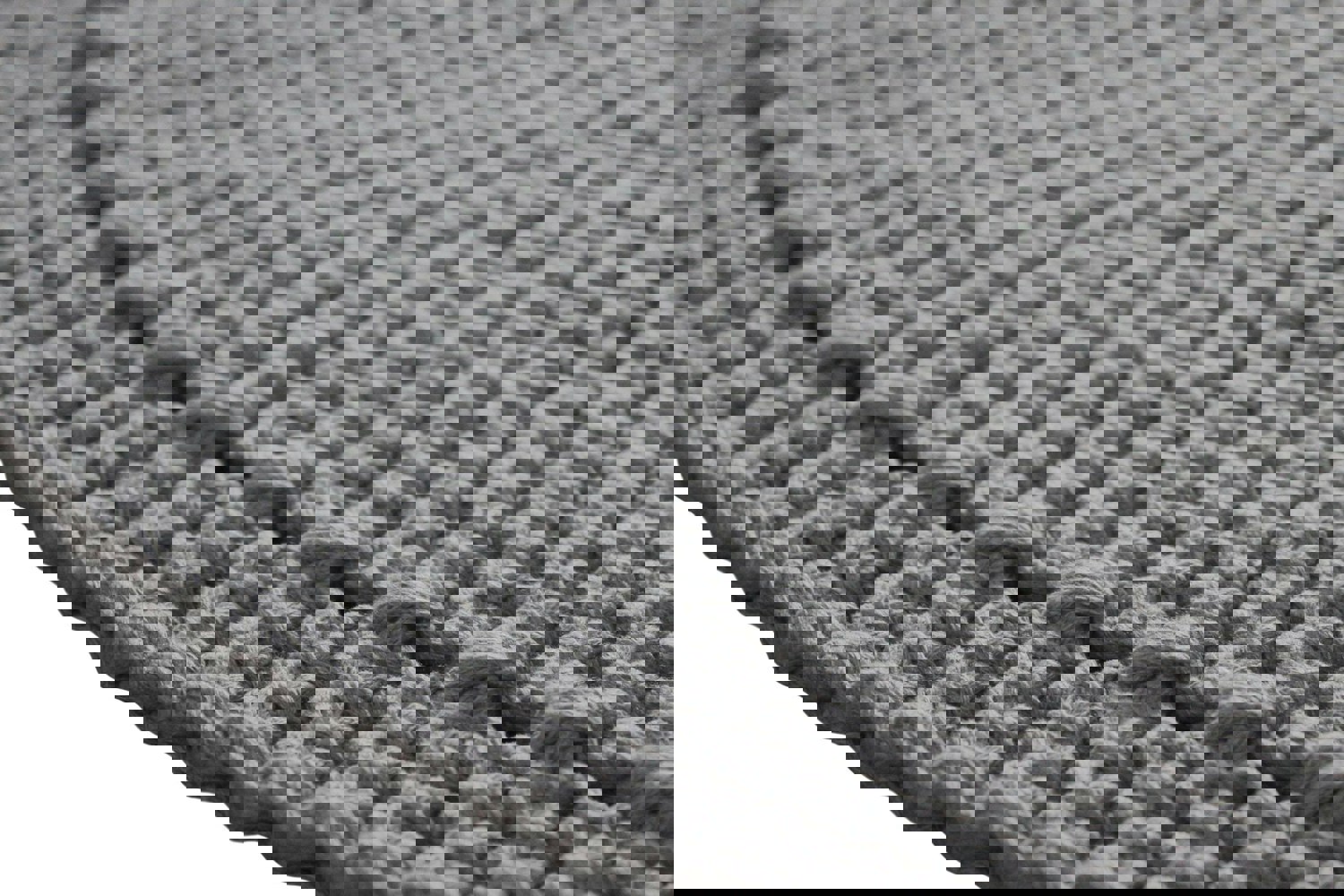 Crocheted rug NEBO | DARK GREY - Zuri House