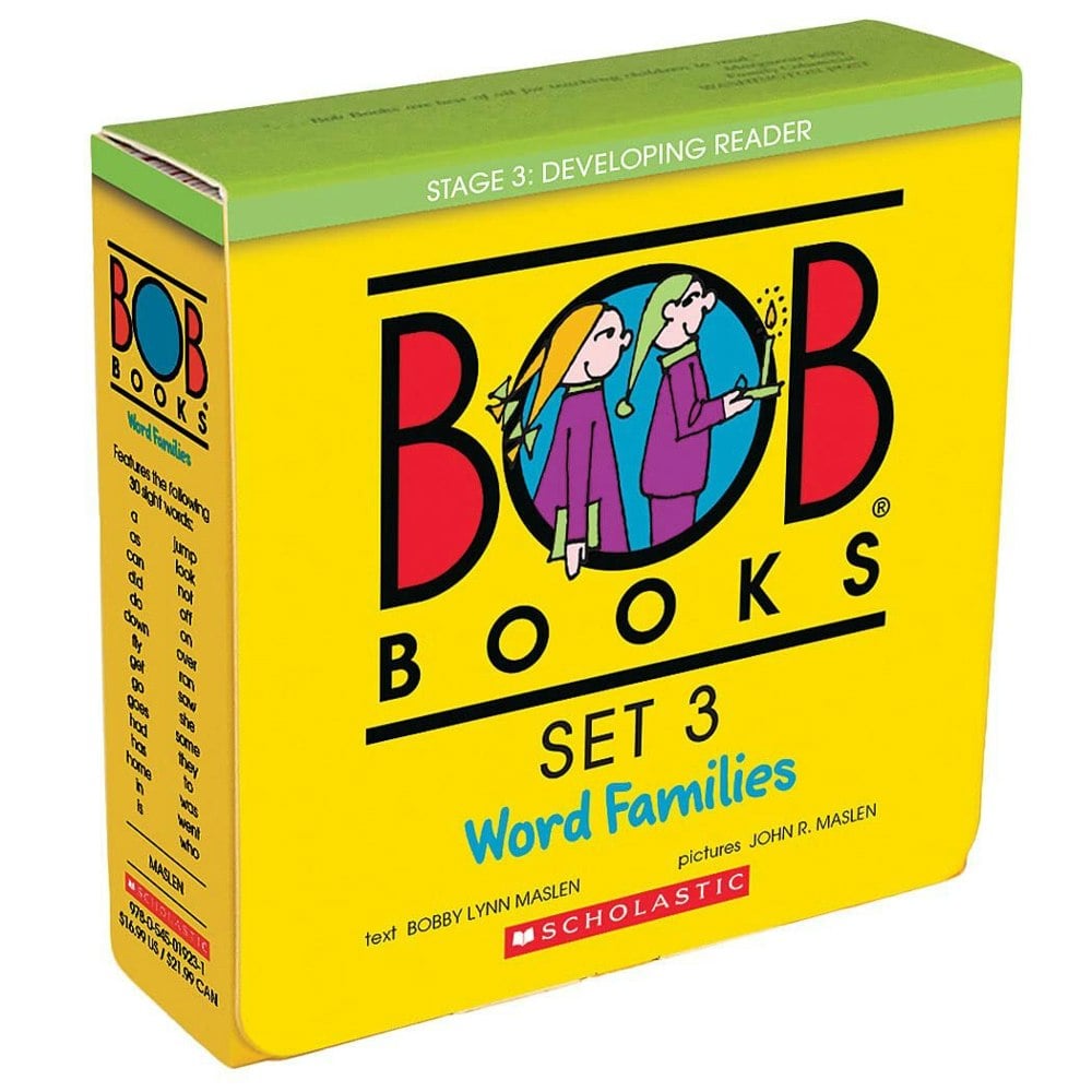 Bob Books - Word Families Box Set Phonics Ages 4 & Up Kindergarten, First Grade Stage 3