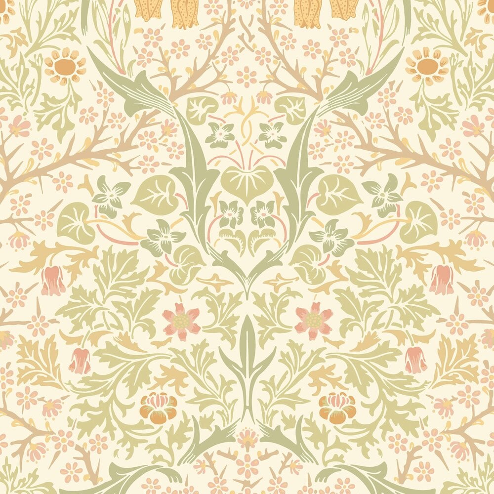 Hoopla Walls Blackthorn Damask - Fresh Meadow 10m Wallpaper