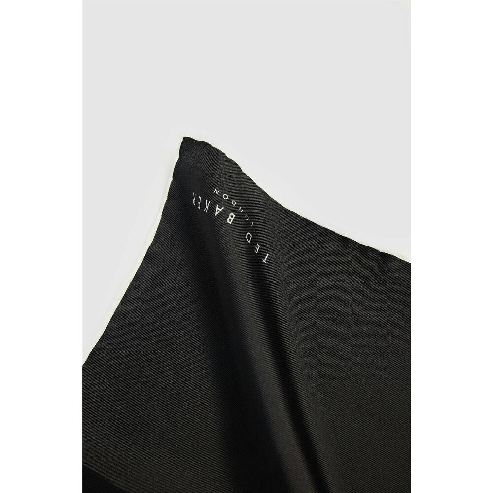 Ted Baker Black Contrast Pocket Square