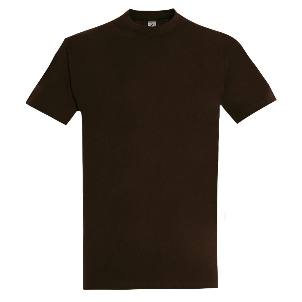 SOLS Mens Imperial Heavyweight Short Sleeve T-Shirt - Chocolate - Chocolate