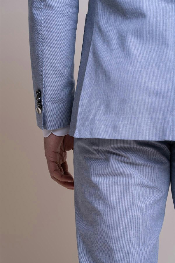 House of Cavani Fredrik Two Piece Suit - Light Blue