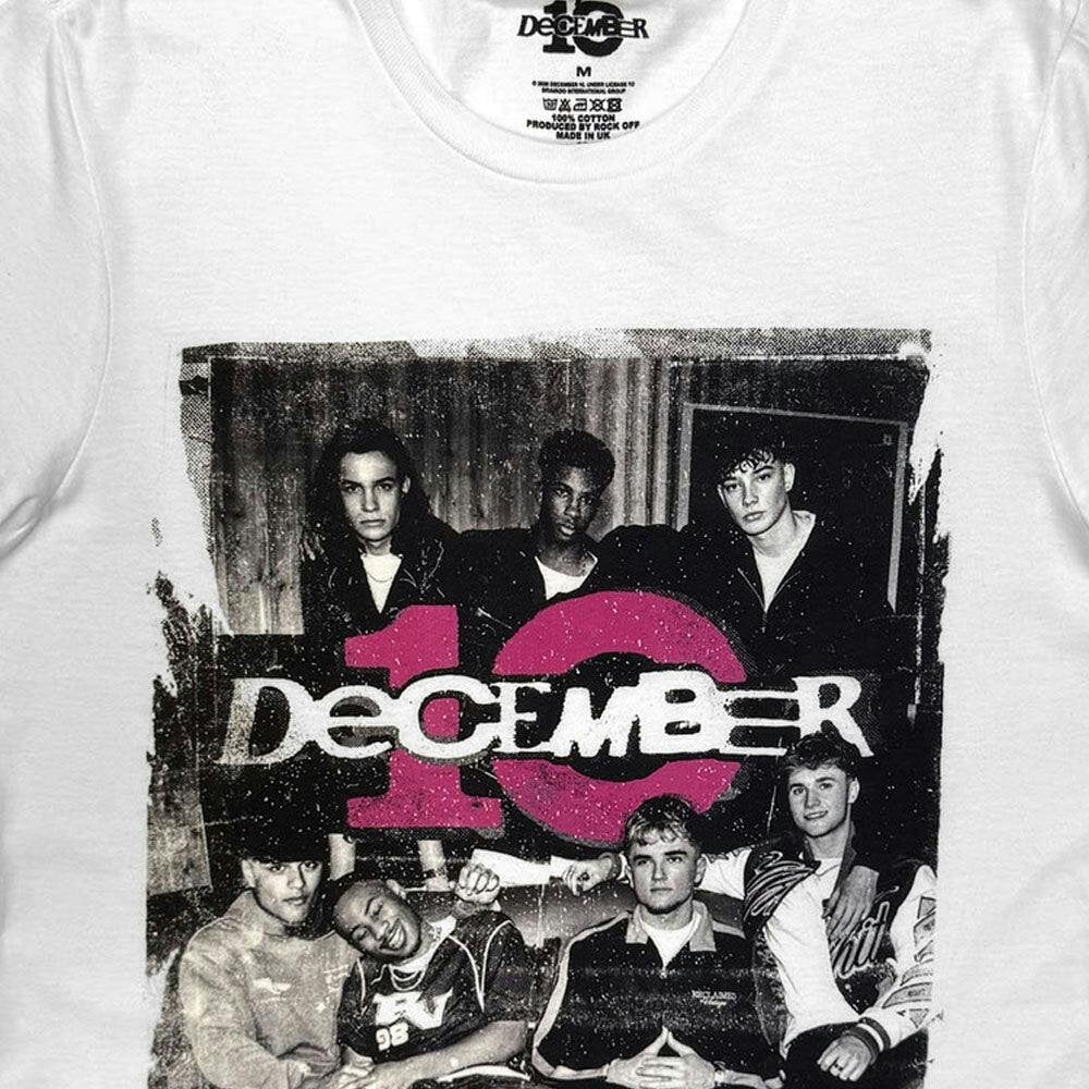 December 10 Torn Band Logo Skinny Fit T Shirt