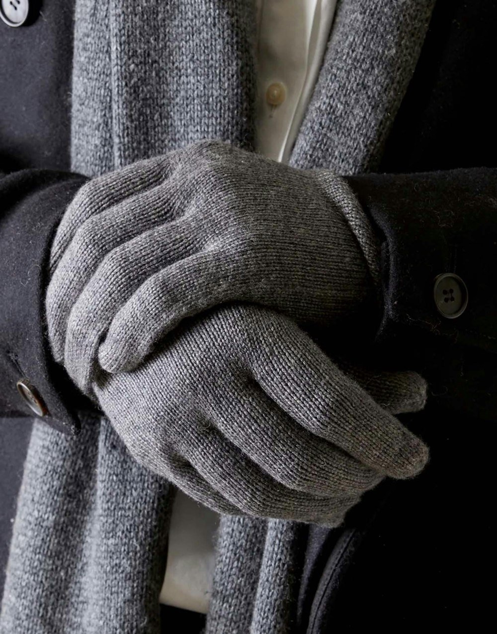 Women's Luxury Merino Wool Gloves – Charcoal - British Boxers