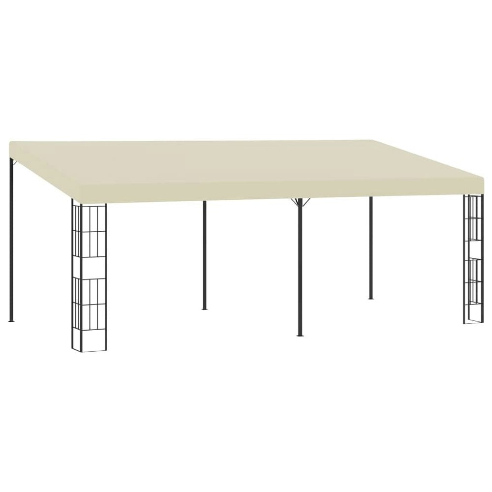 Berkfield Wall-mounted Gazebo 3x6 m Cream Fabric
