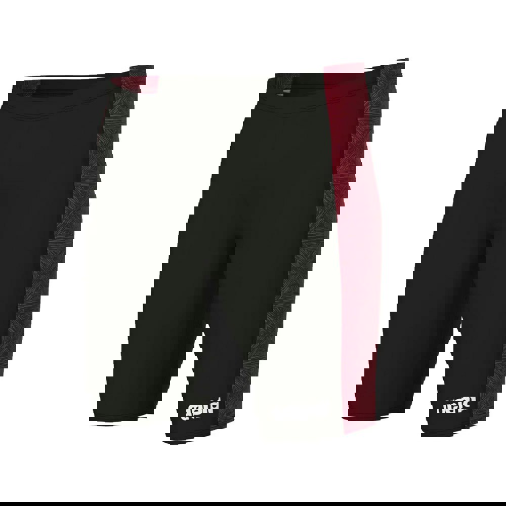 Arena Mens Jammer Abstract Tiles Swim Shorts - Black/Red