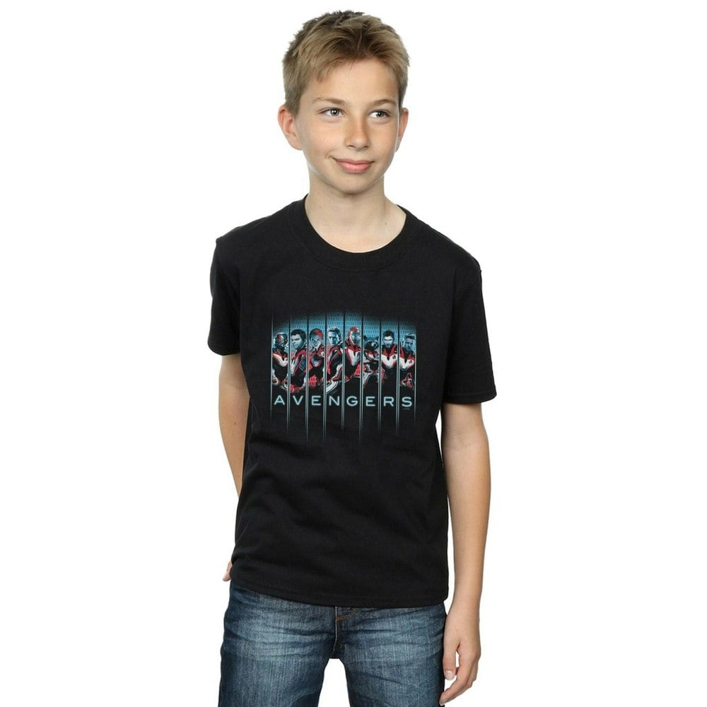 Marvel Boys Avengers Endgame Team Tech Assemble T-Shirt - Black