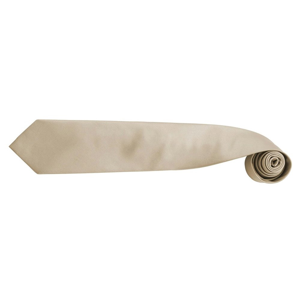 Premier Mens “Colours” Plain Fashion / Business Tie (Pack of 2) - Khaki