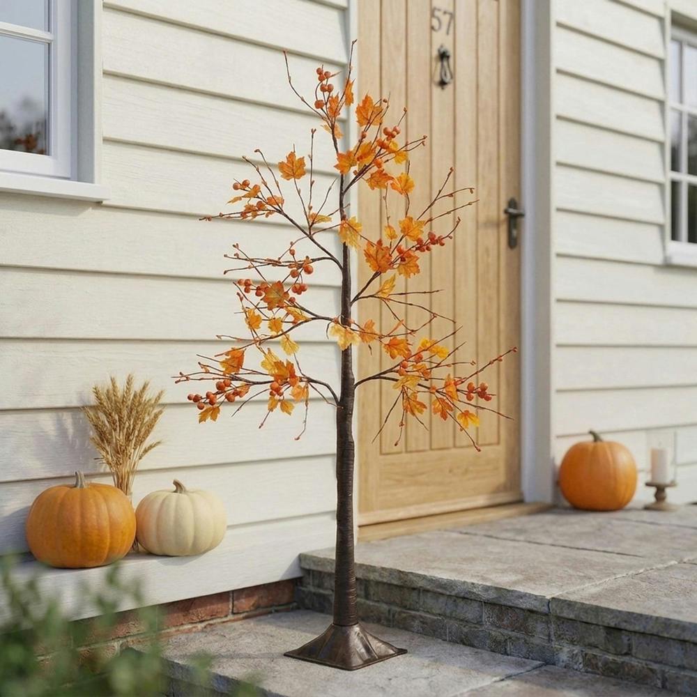 Garden Greatness 1M Illuminated Maple Leaf Tree Display