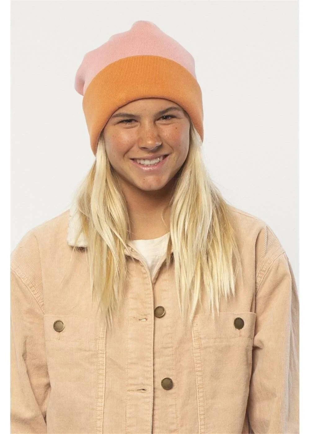 Sisstrevolution August Knit Beanie - Rust - One Size