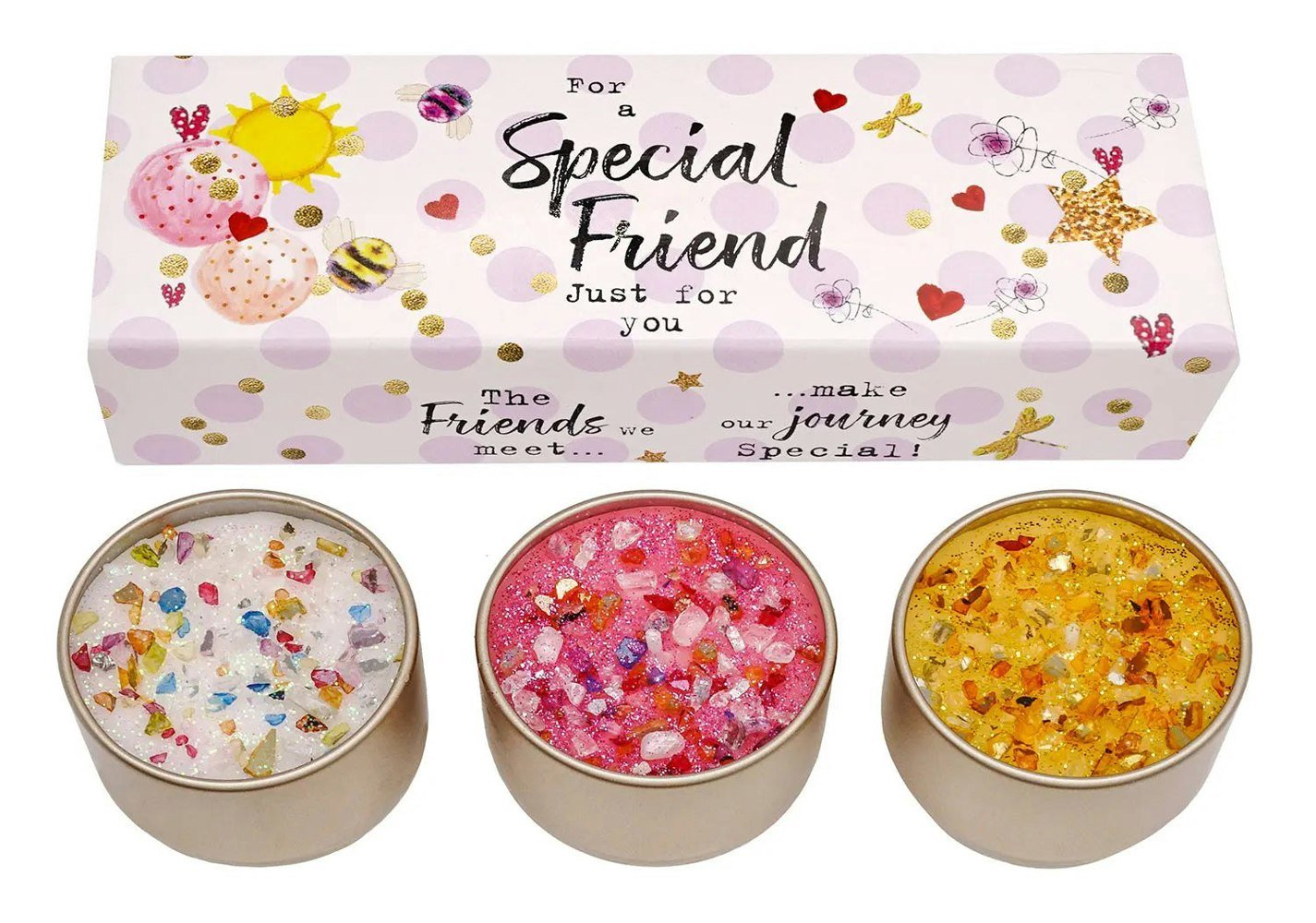 Special Friend Candles Trio Set Plants By Post