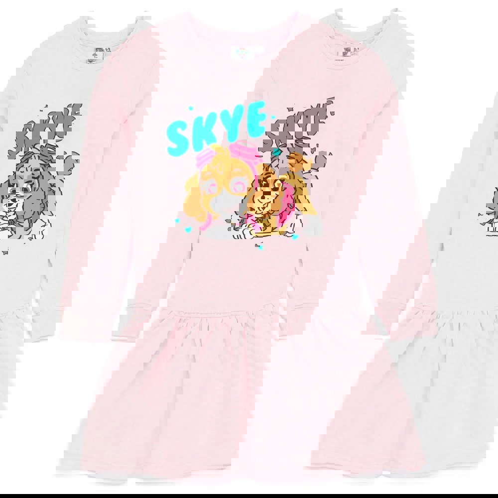 Paw Patrol Girls Skye Sweater Dress & Leggings Set - Pink