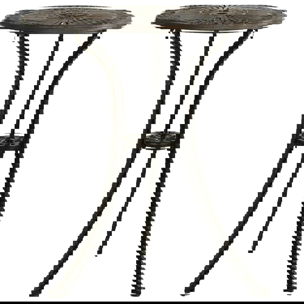 Berkfield Garden Table Bronze 62x62x65 cm Cast Aluminium
