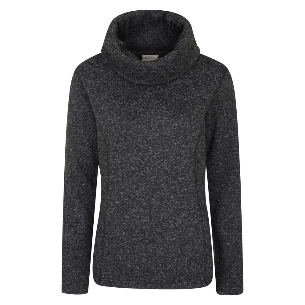 Mountain Warehouse Women's Cowl Neck Fleece Top - Black