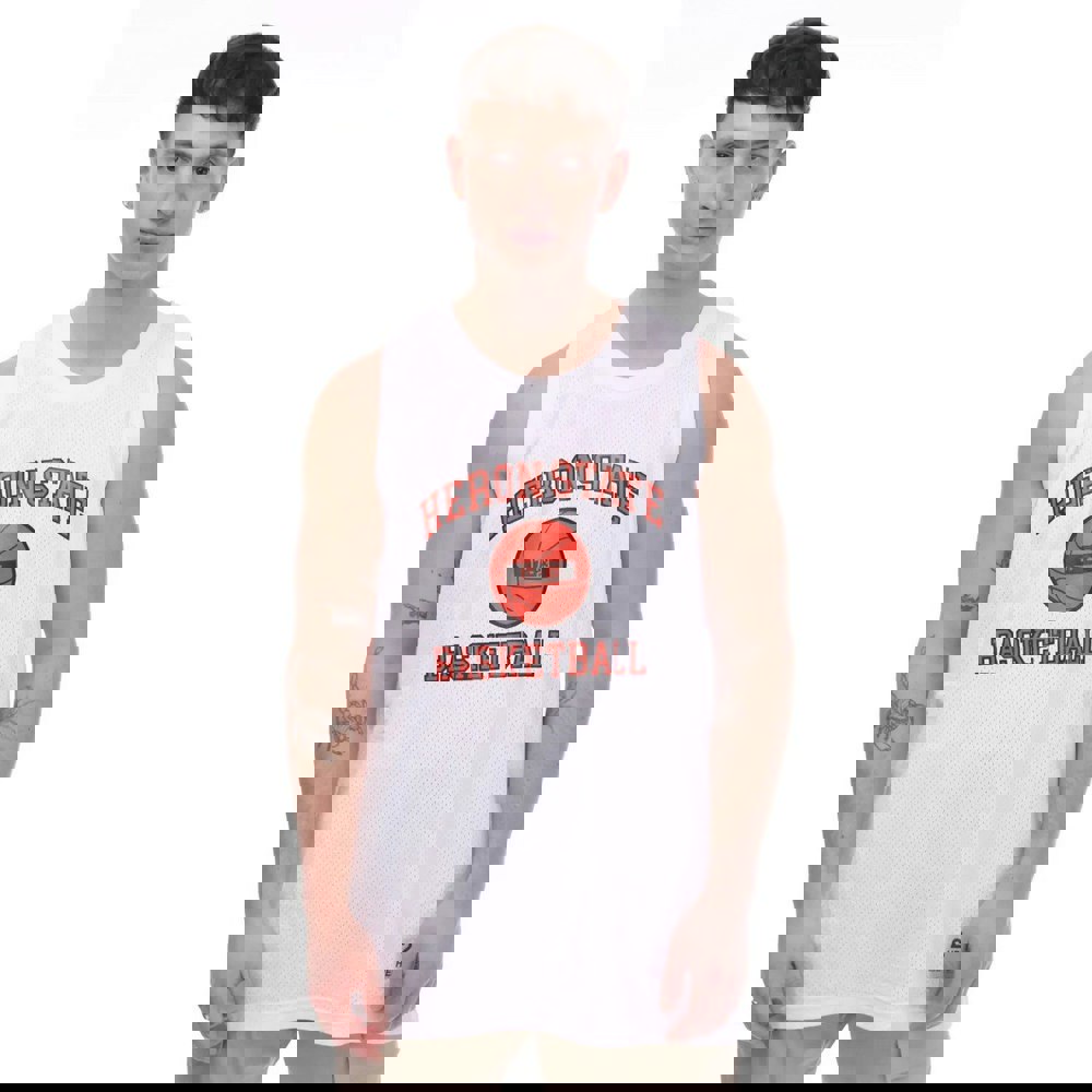 Heron Preston Mens 23 Tank Top - White/Red