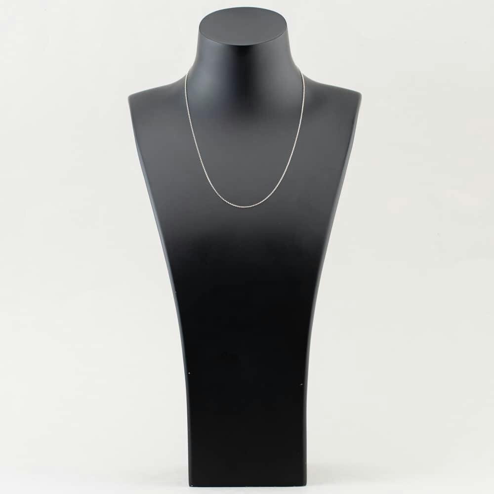 T. H. Baker 9ct White Gold 18 Inch Belcher Chain SRBP-170-9W-18