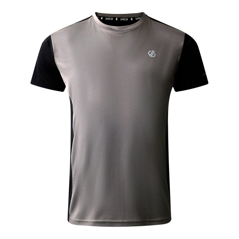 Dare 2B Mens Discernible III T-Shirt - Black/Granite Grey