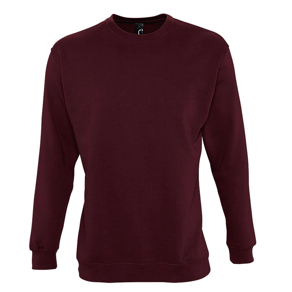 SOLS Unisex Supreme Sweatshirt - Burgundy - Burgundy - 50% Cotton/50% Polyester