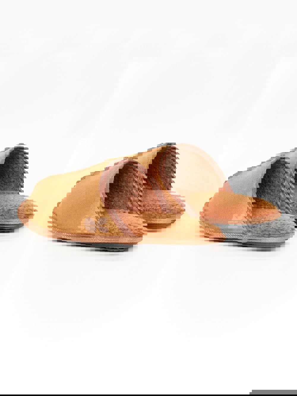 Crosshatch Tinuviel Fur Slipper Mule Brown