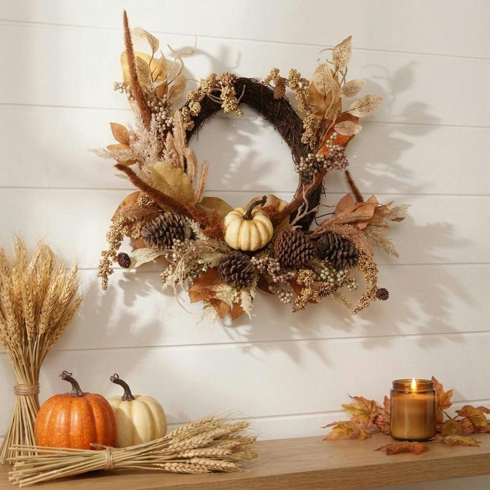 Garden Greatness Harvest Autumn Decorative Wreath