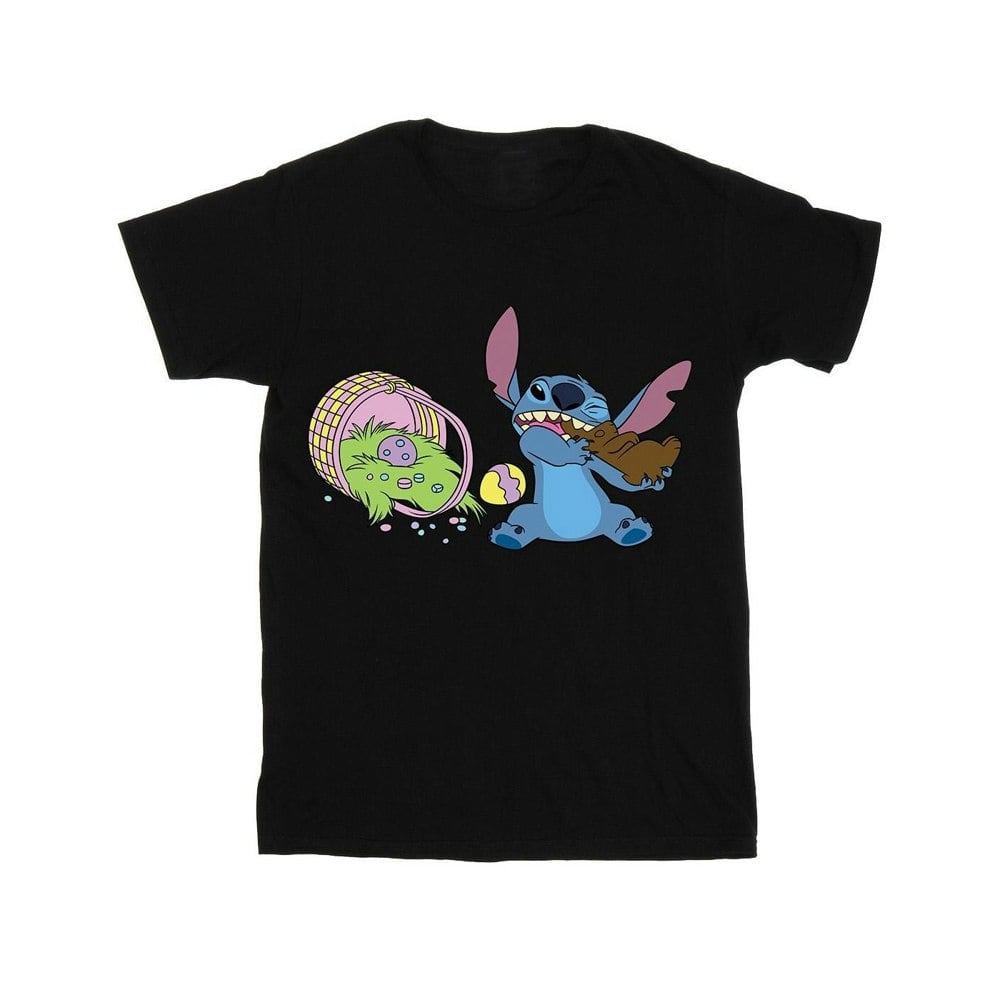 Disney Boys Lilo And Stitch Stitch Easter Eggs T-Shirt - Black