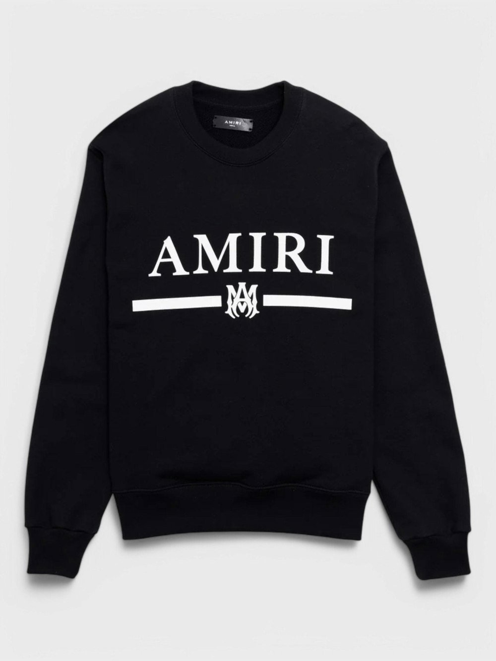 Ma Bar Applique Logo Crew Black - Supplied FashionAmiri