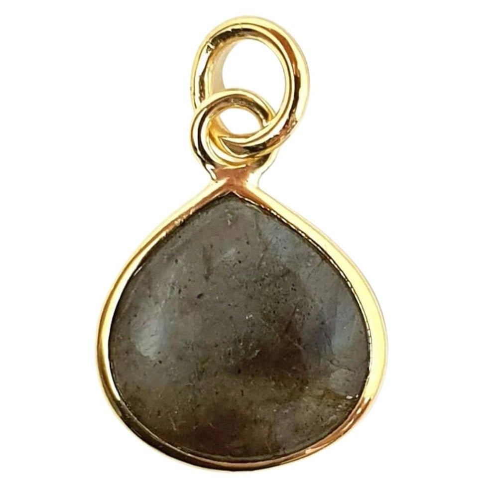 18ct Gold Vermeil Labradorite Gemstone Heart Pendant