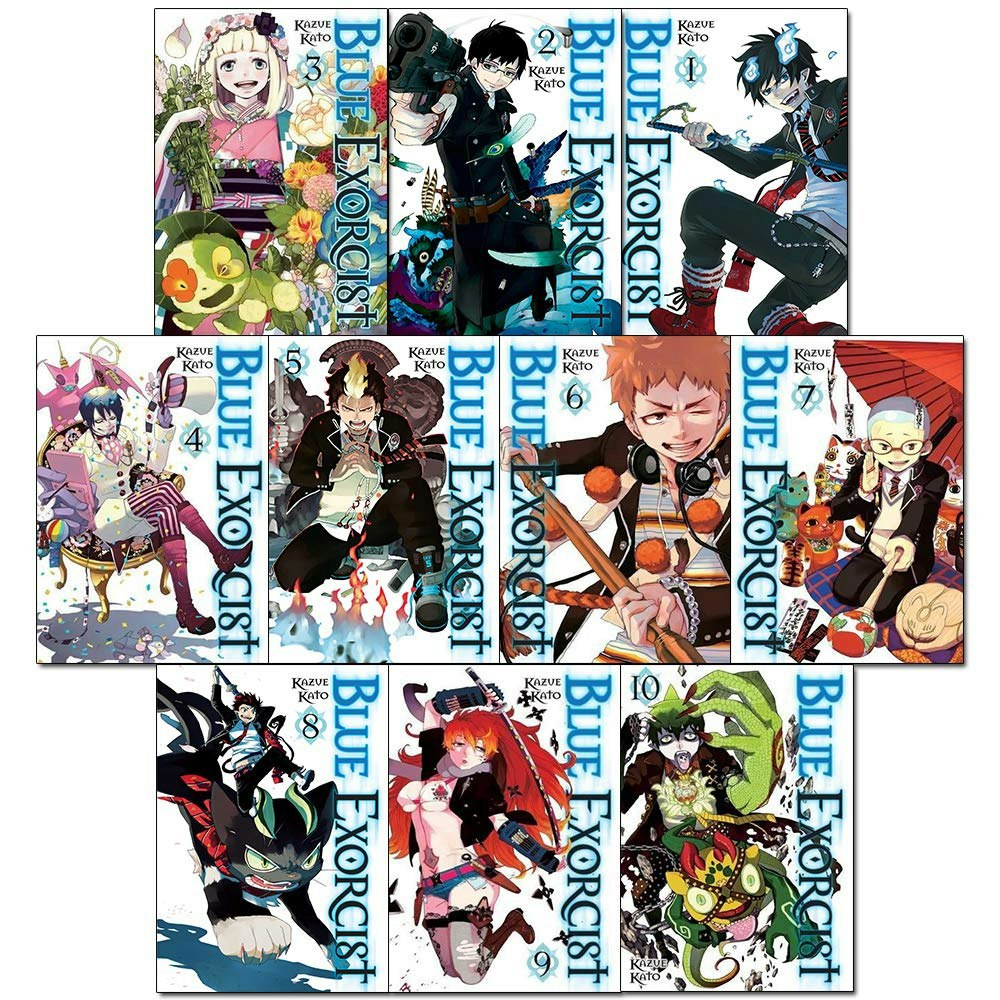 VIZ Media Blue Exorcist Volume 1-10 Collection 10 Books Set by Kazue Kato