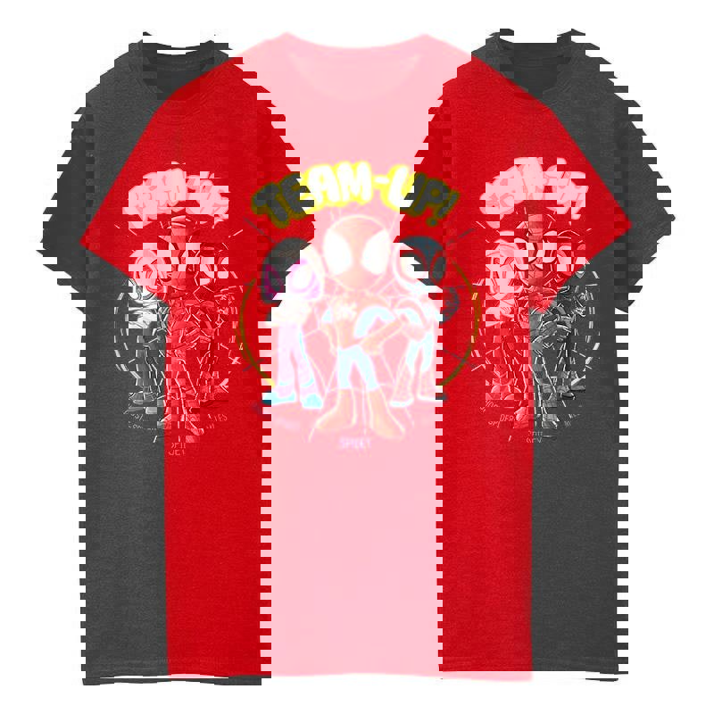 Marvel Boys Spidey And His Amazing Friends Sketch T-Shirt - Red