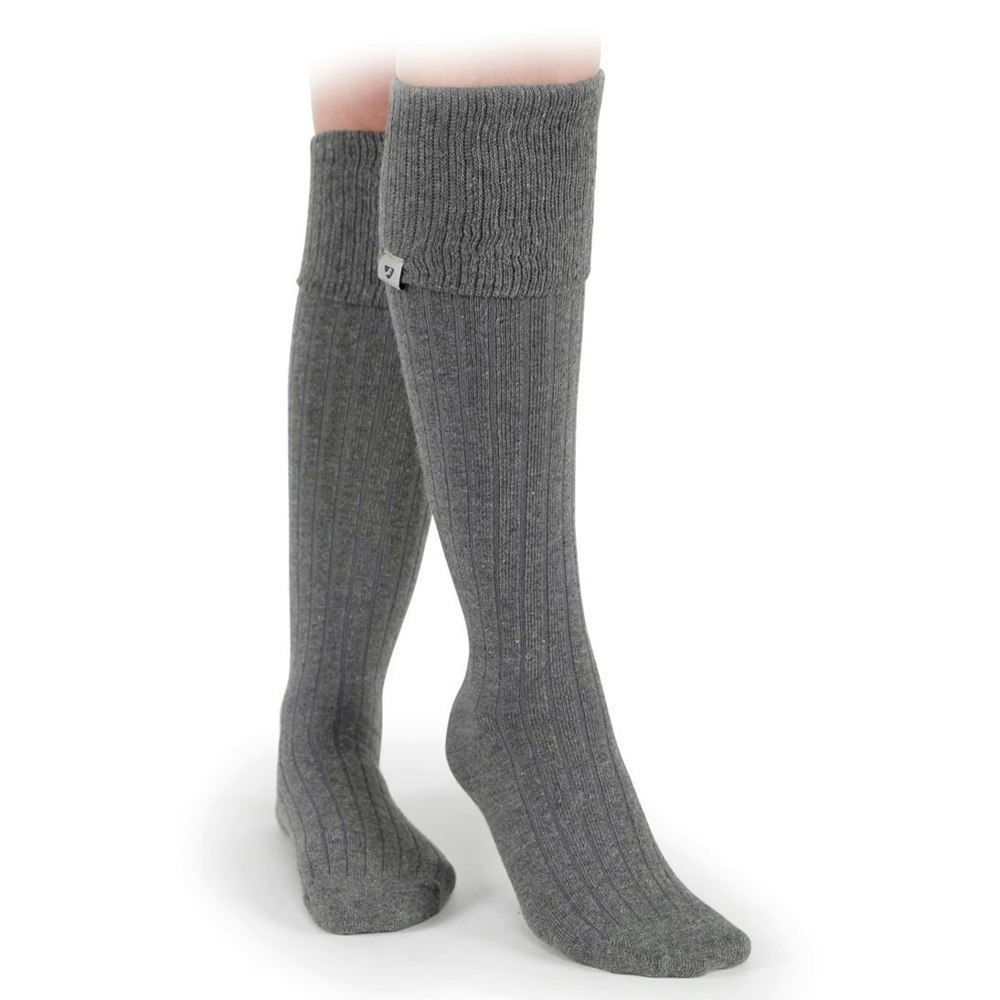 Aubrion Unisex Adult Cottonwood Boot Socks - Dark Grey