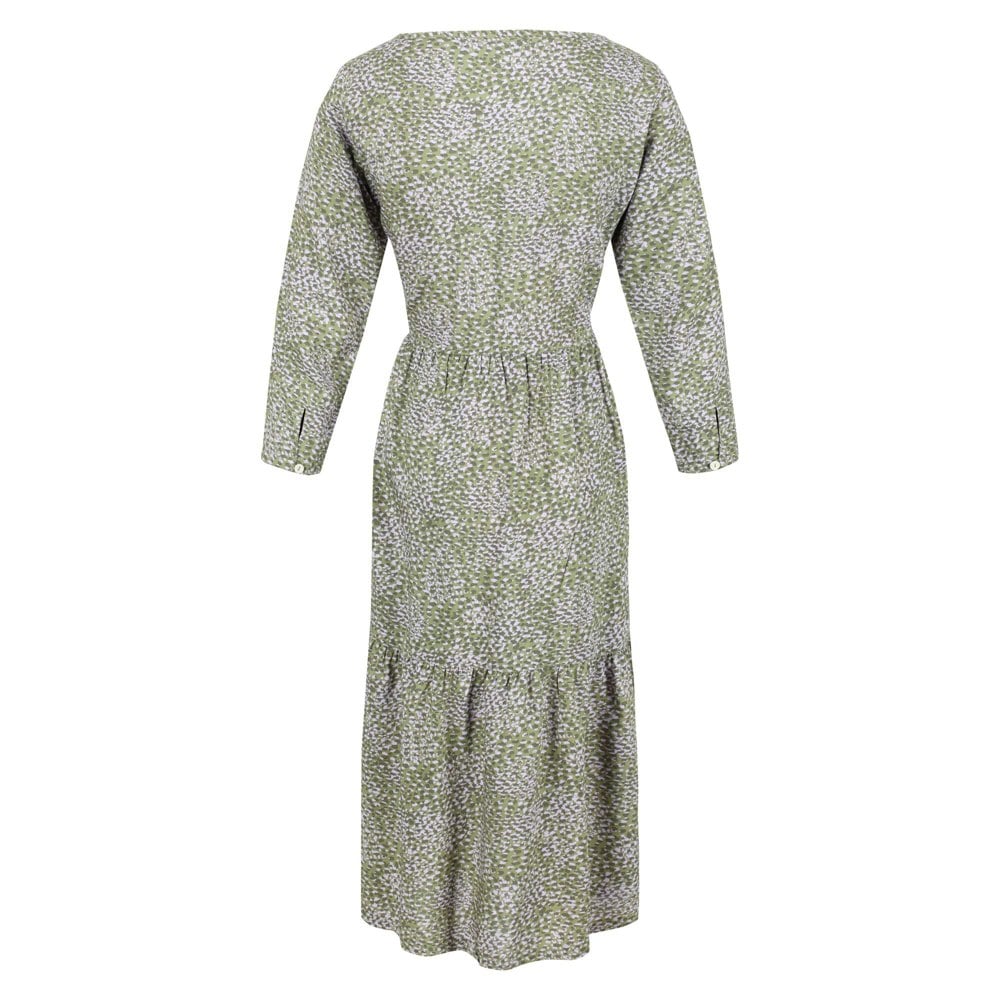 Regatta Women's Briella Abstract Long-Sleeved Casual Dress - Green Fields