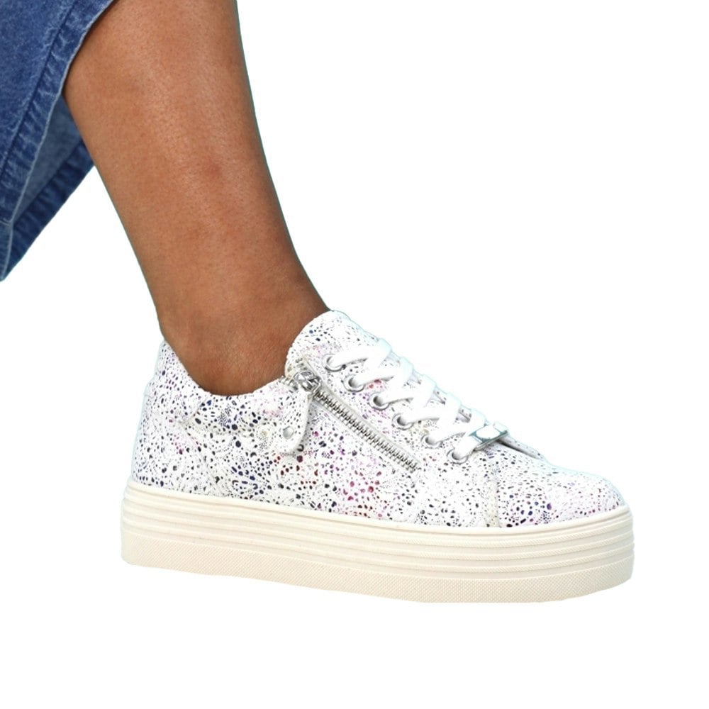 Lunar Womens/Ladies Detroit Trainers - White