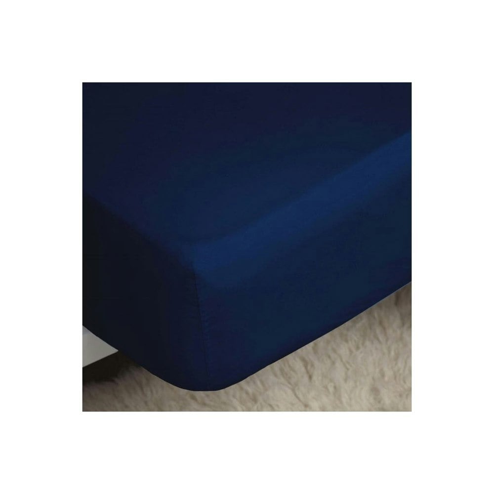 Belledorm 200 Thread Count Egyptian Cotton Fitted Sheet - Navy