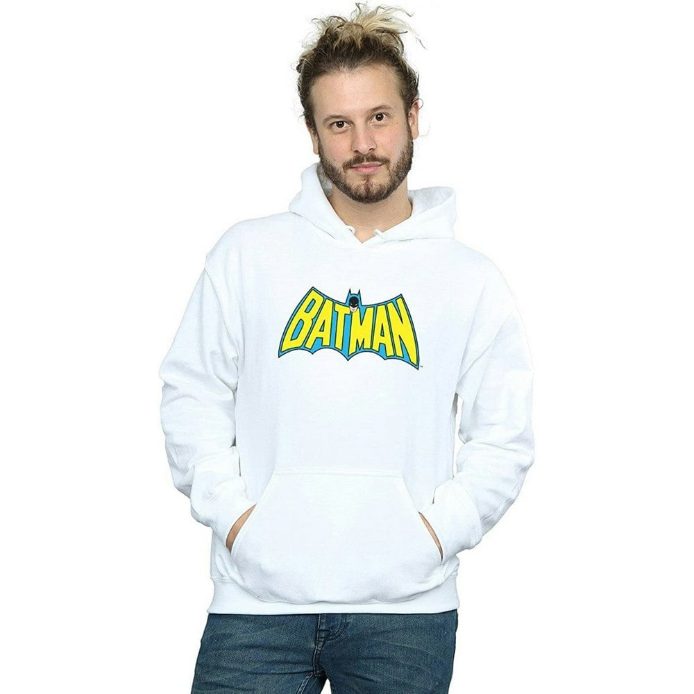 Batman Mens Retro Logo Cotton T-Shirt - White