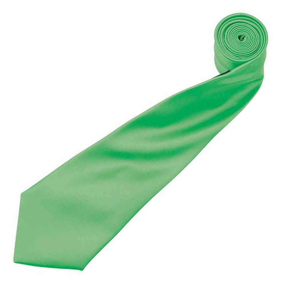 Premier Mens Plain Satin Tie (Narrow Blade) - Apple
