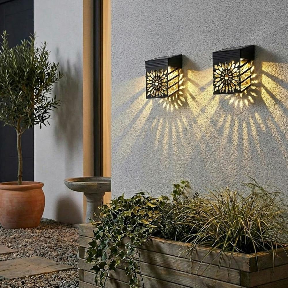 Garden Greatness Duo Solar Silhouette Wall Lights