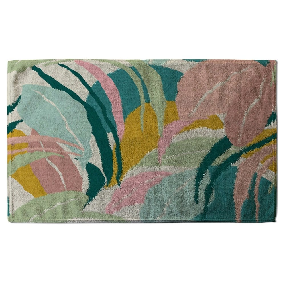 Benjamin Tate Design artistic abstract leaves (Bath Towel)