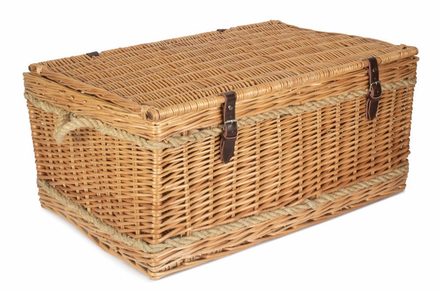 Luxury Wicker Basket with Rope Handles