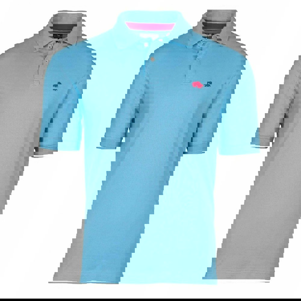 Raging Bull Mens Classic Organic Polo Shirt - Sky Blue