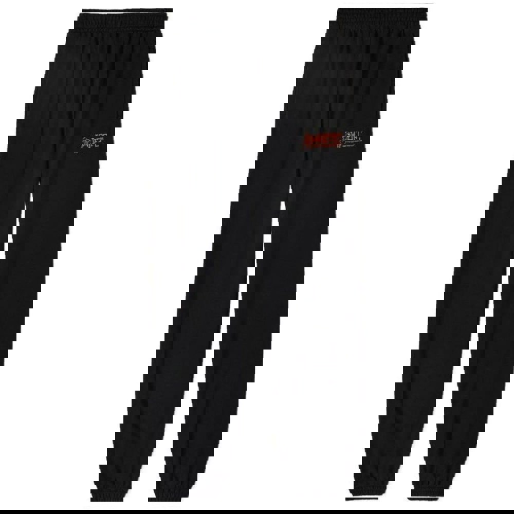 Off-White Graffiti Arrow Crew Design Slim Cuffed Black Sweatpants S
