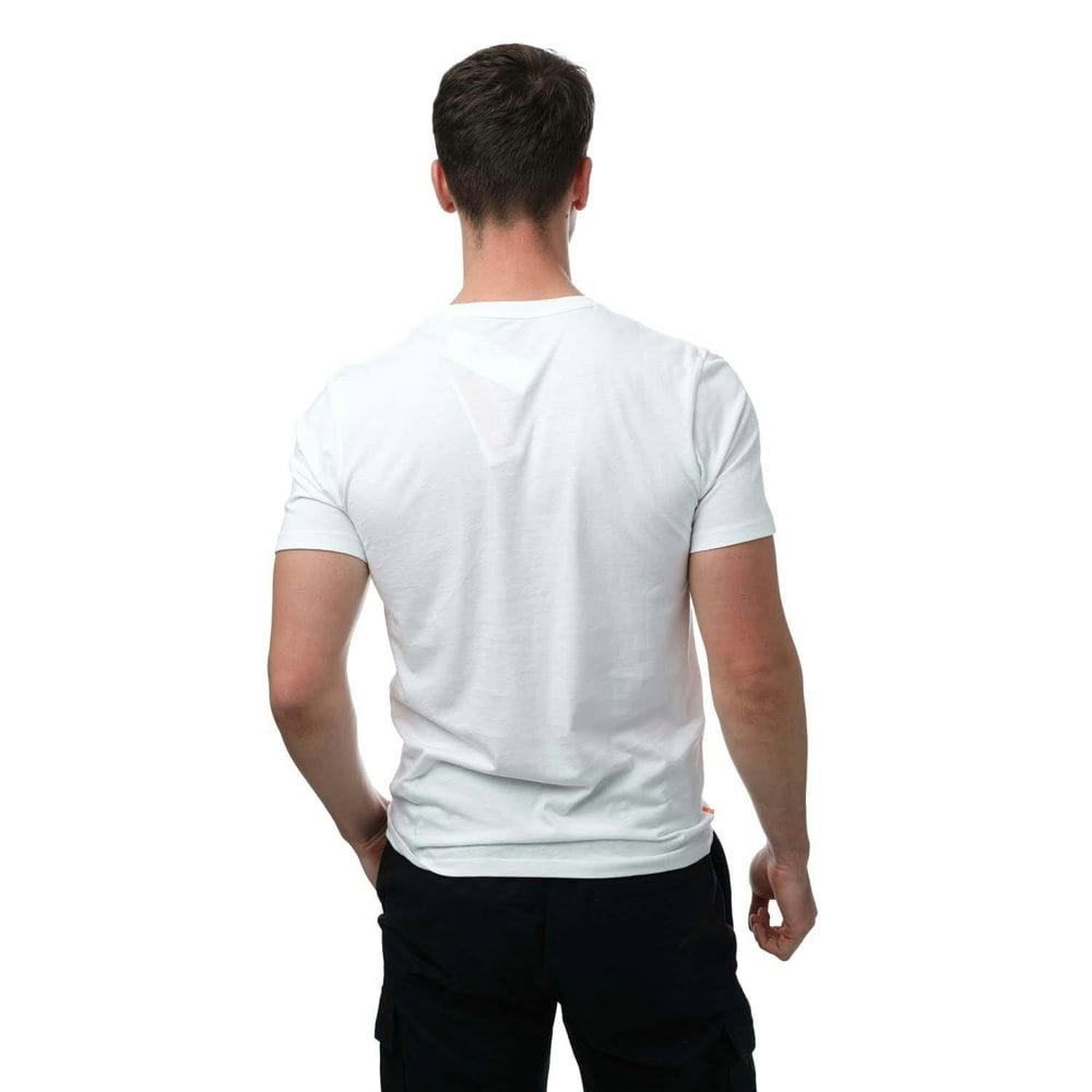 Timberland Mens Camo Logo T-Shirt - White