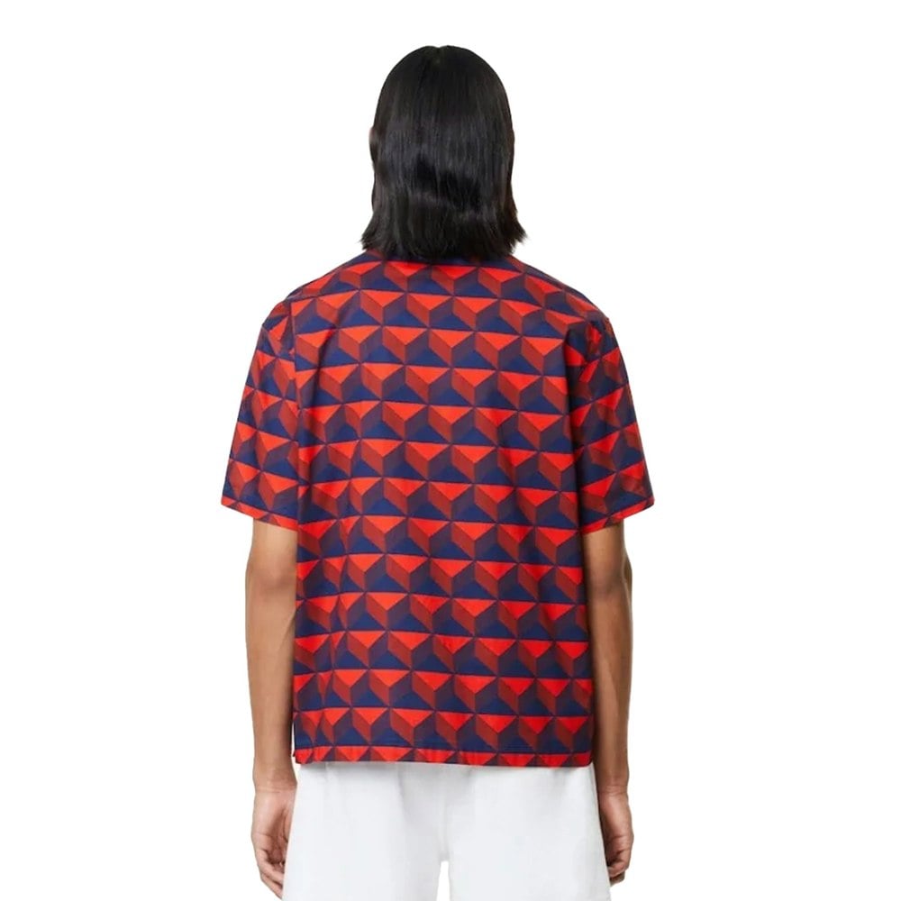 Lacoste Mens Printed Relaxed Fit Shirt - Multicoloured